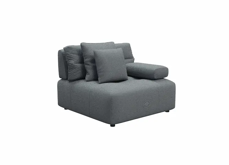 Modern Living Room Sofas | Tuft 1 Seater w/ One Arm
